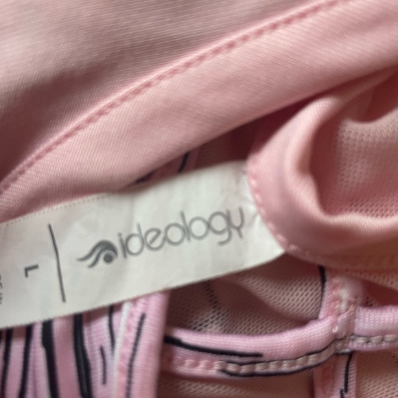 Pink athletic tank top with sports bra attached - Picture 3 of 3